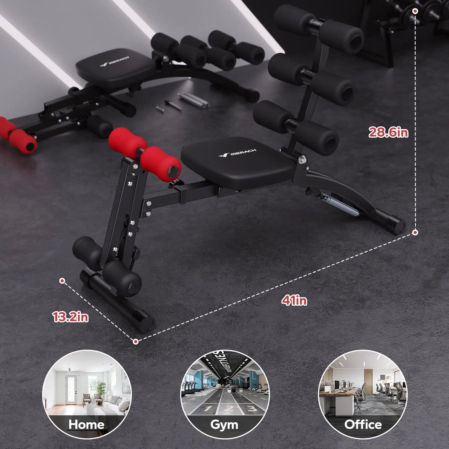 Multi-Functional Adjustable Ab Trainer & Workout Bench