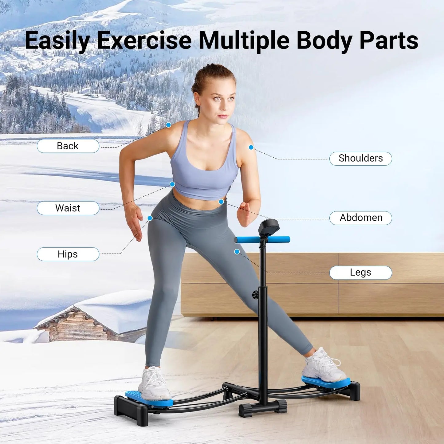 Adjustable Height Ski Trainer