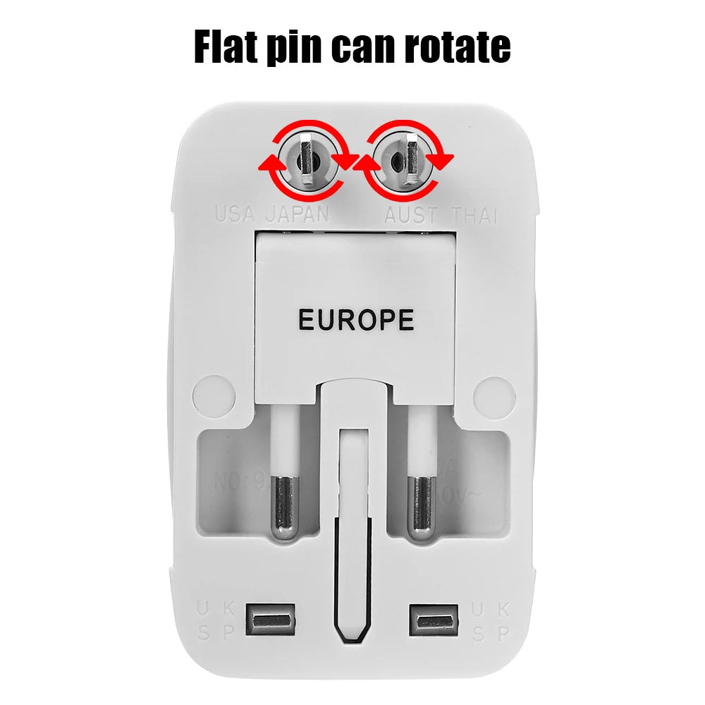 Universal World Travel AC Power Charger and International Plug Adapter