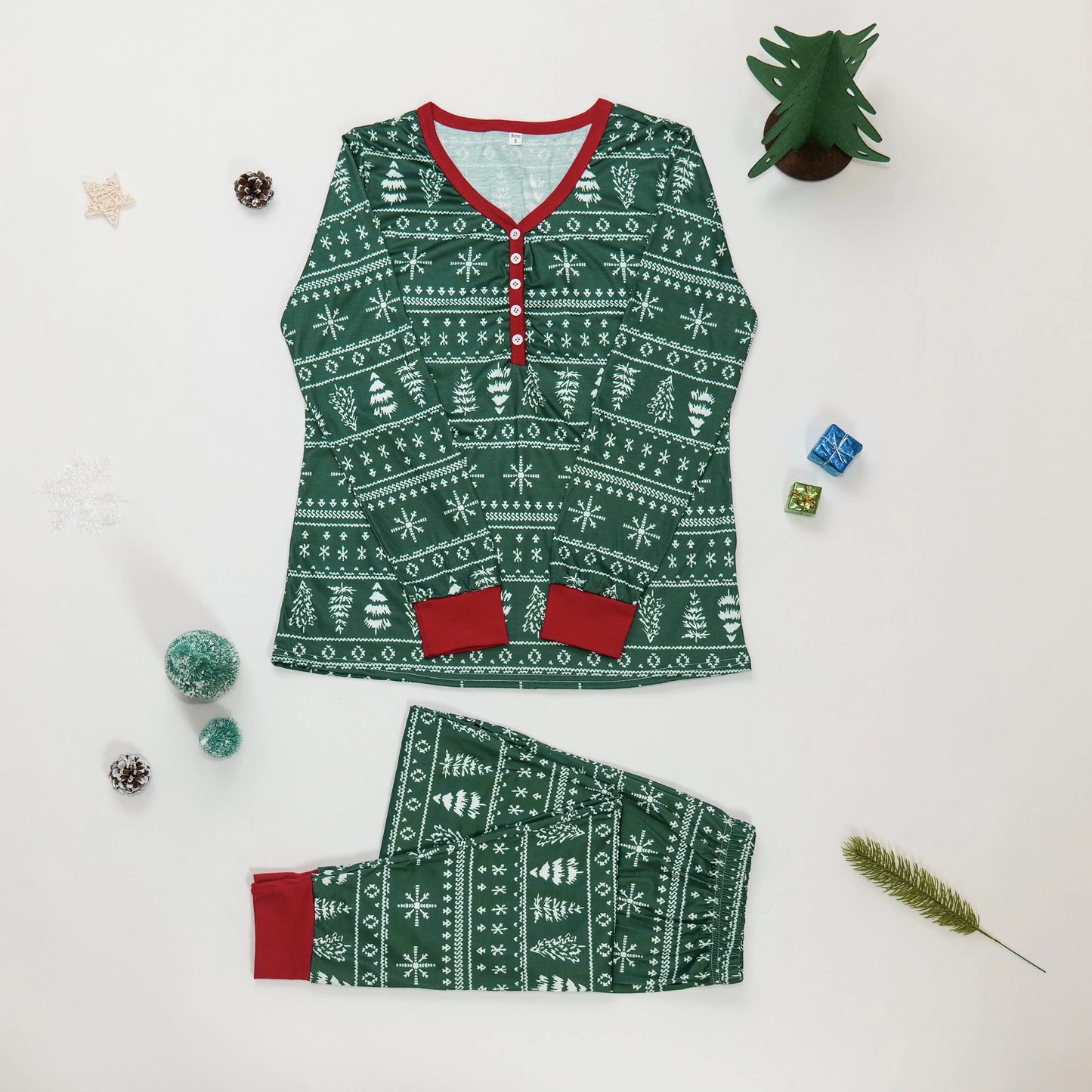 2-Piece Matching Family Christmas Pajamas Set