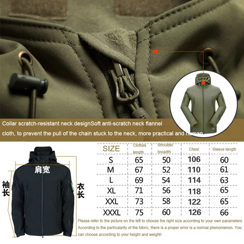 Men's Tactical Waterproof Jacket and Trousers Set