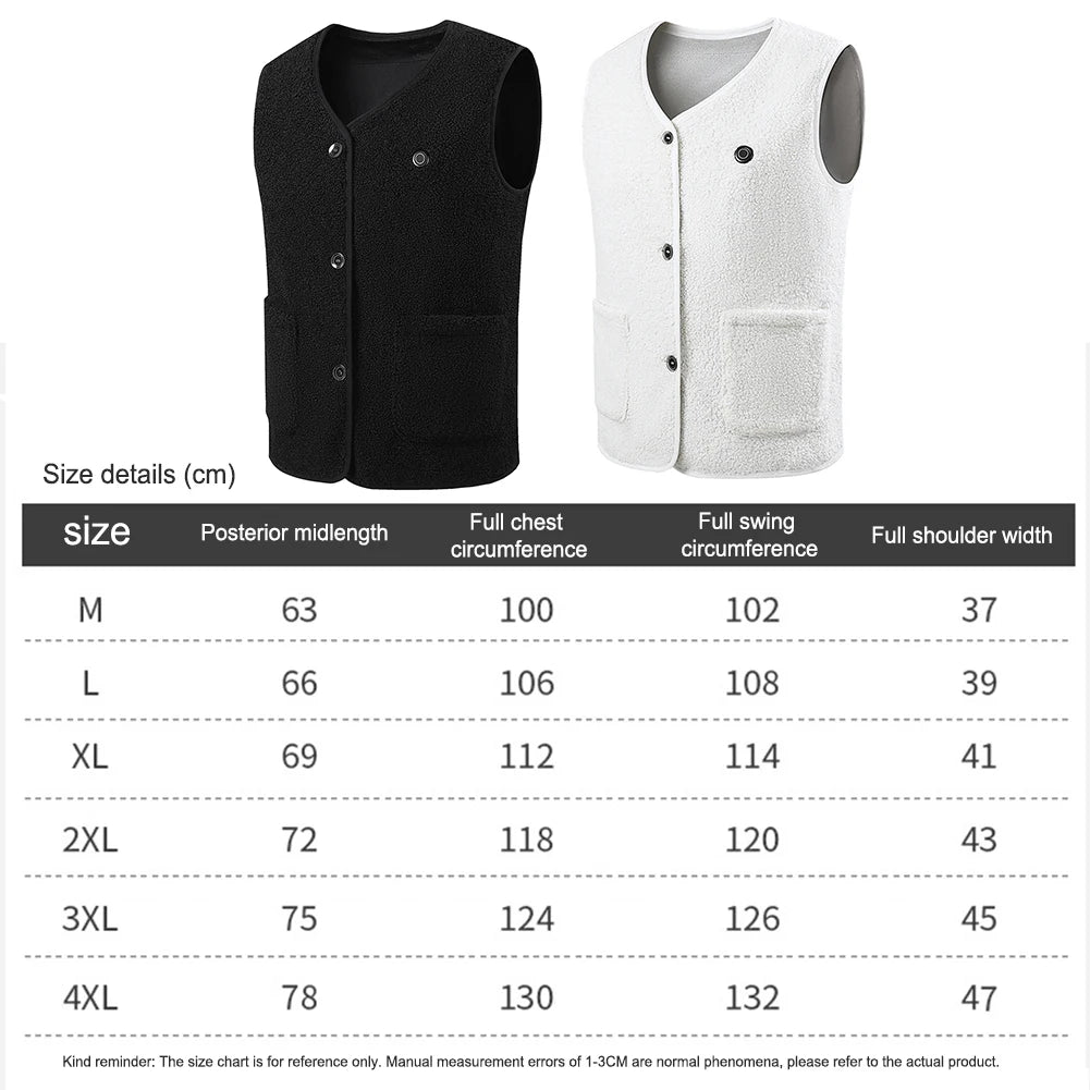 Heated Fleece Vest for Men & Women