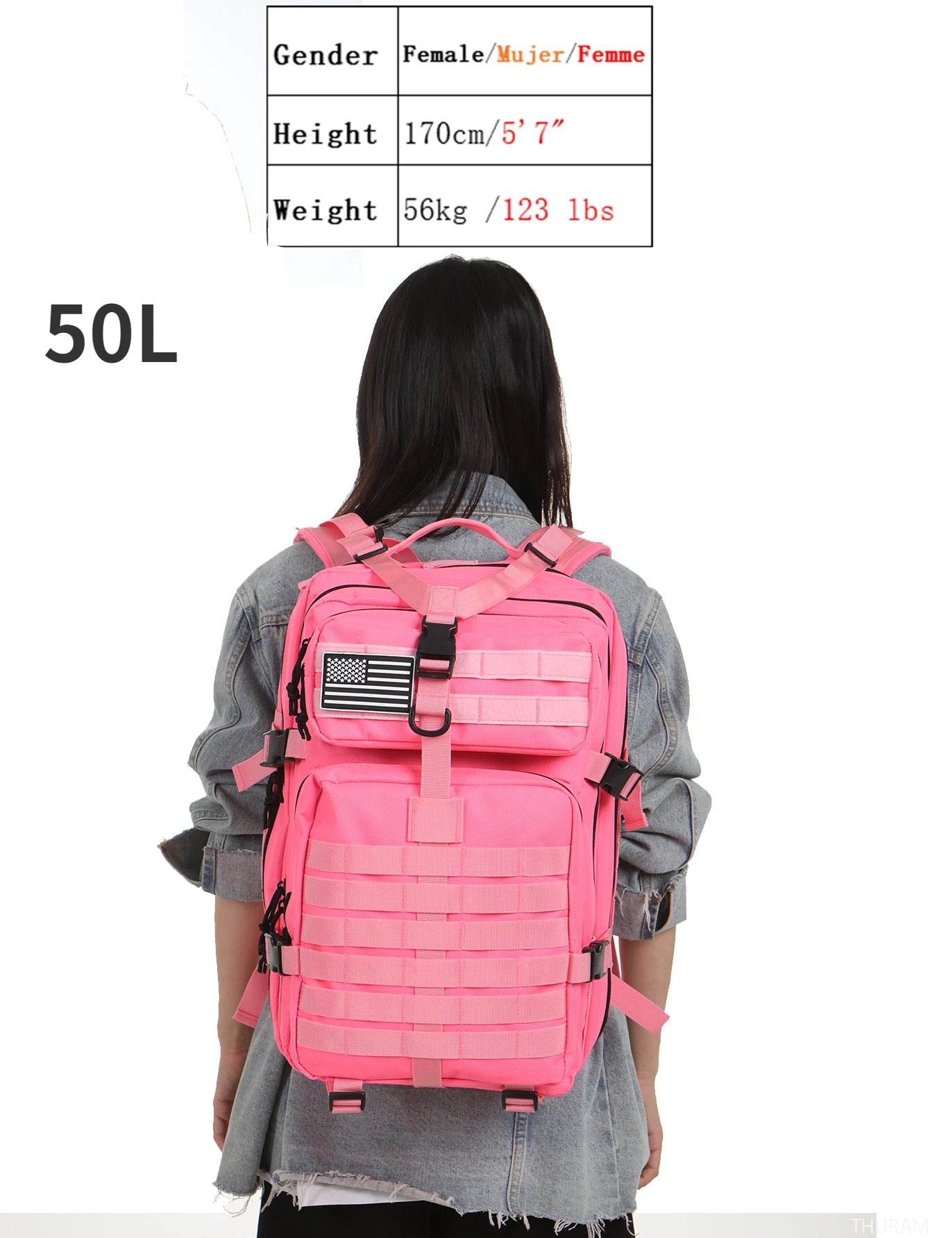 25L/50L Waterproof Nylon Backpack