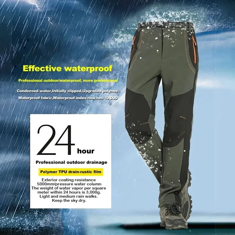 Waterproof Fleece Hiking Pants