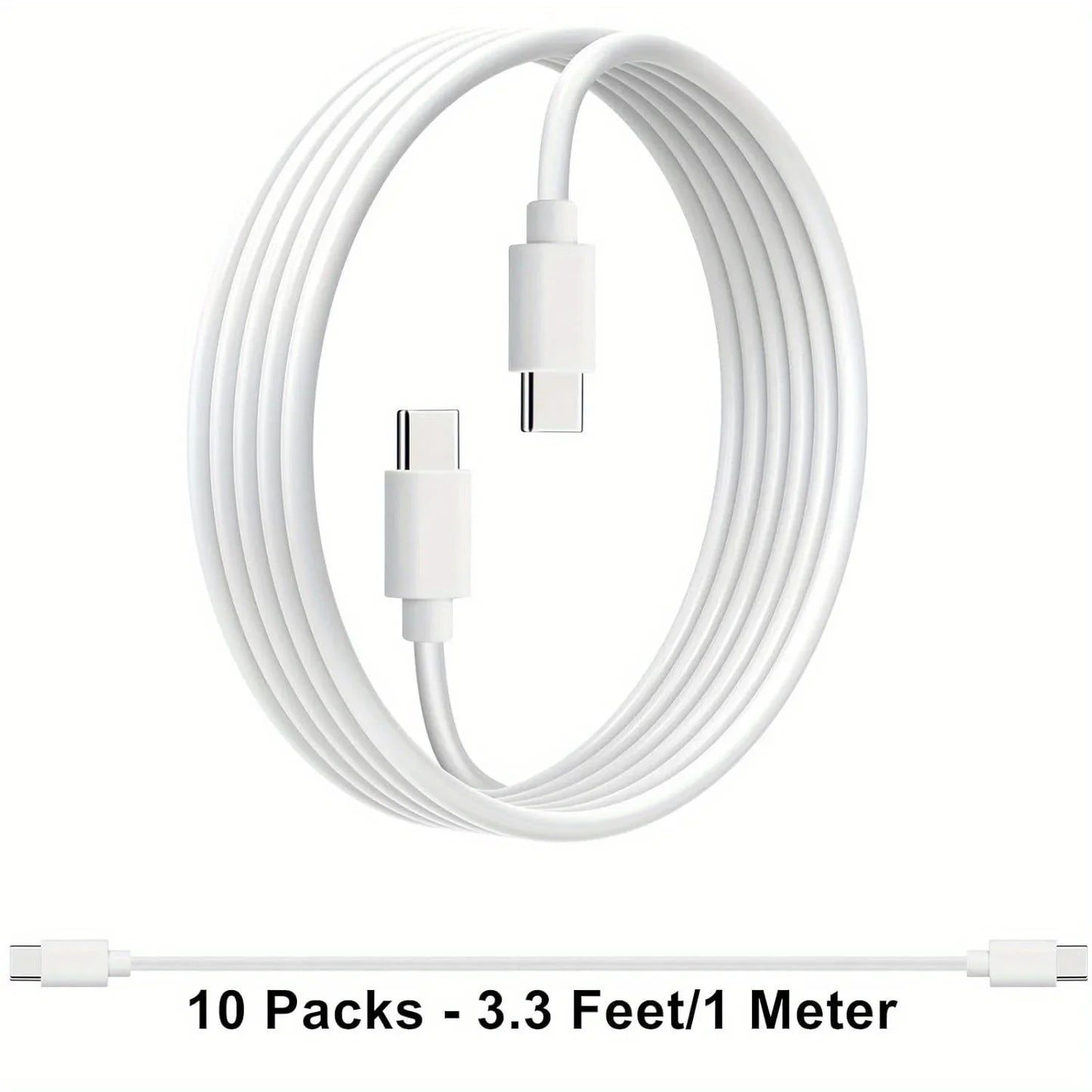 10-Pack USB C Charger Cable