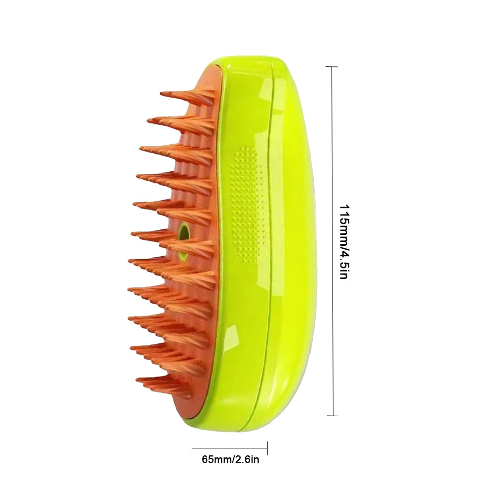 3 In 1 Self Cleaning Cat and Dog Steam Brush Dog Grooming Comb