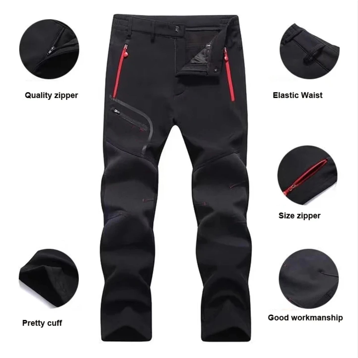 Men's Elastic Fleece Trousers