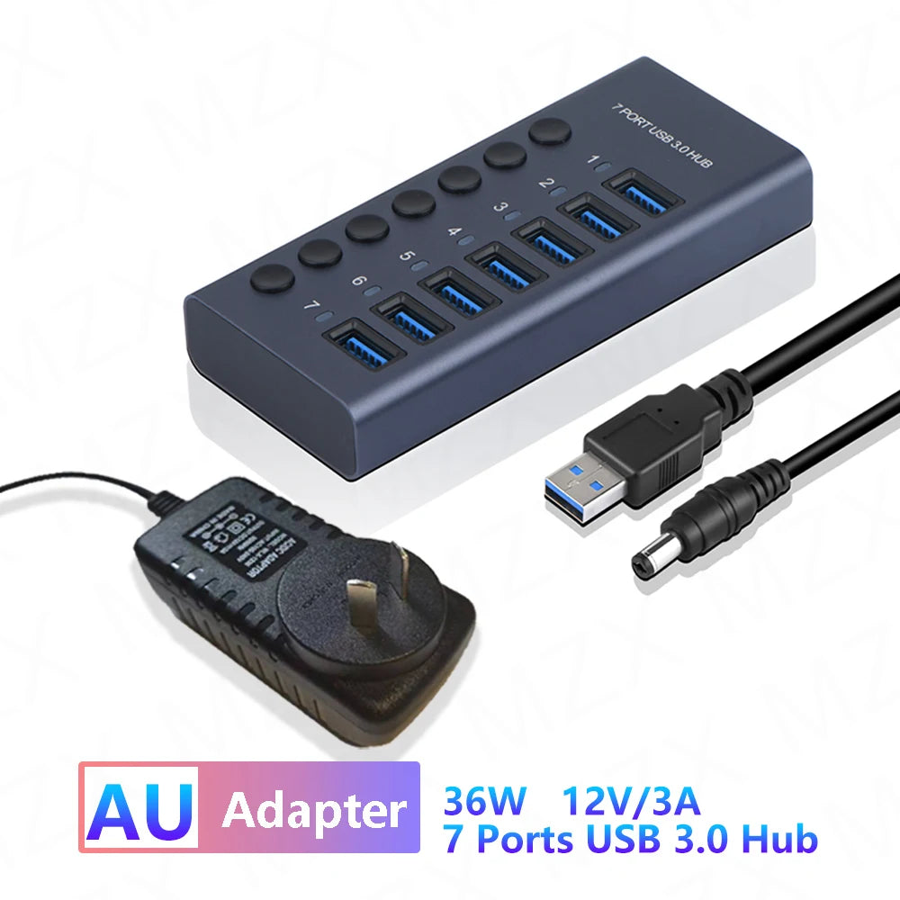 Hub 72W Multi Splitter PD Charger Hub and Power Adapter Switch