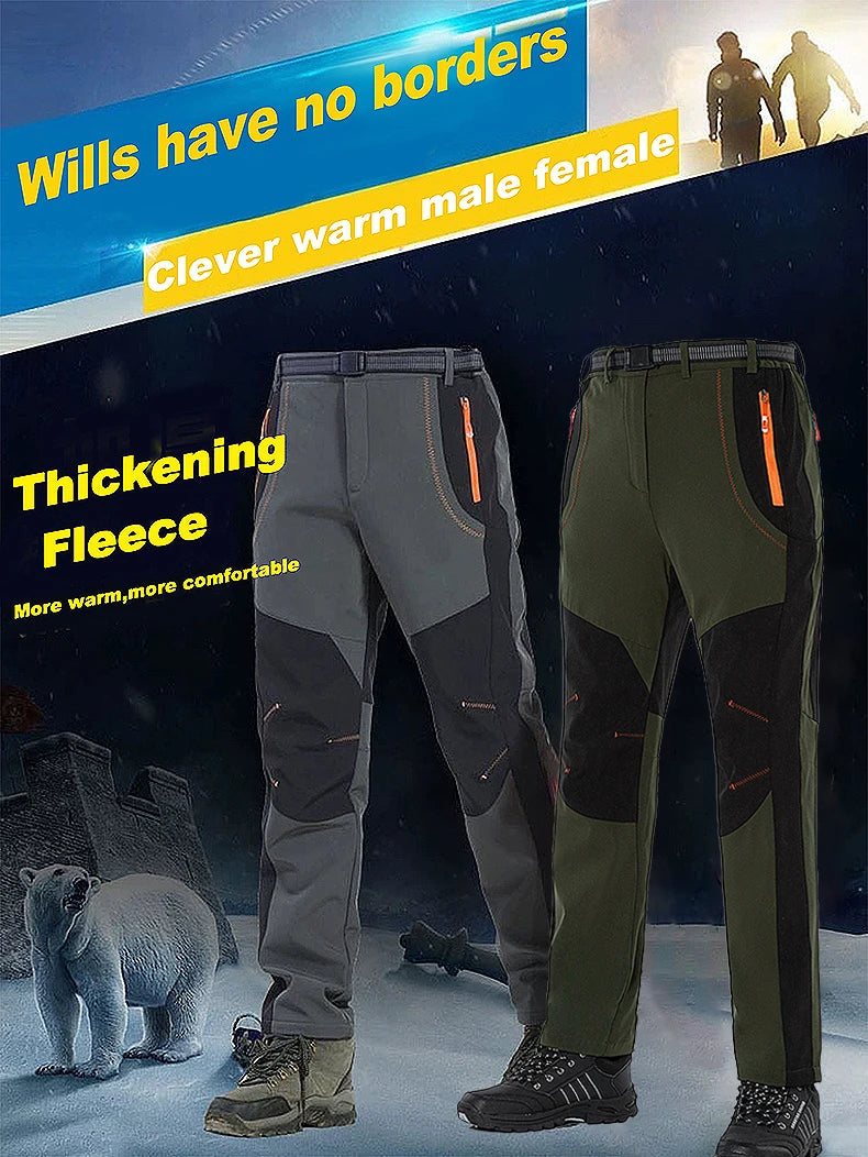 Waterproof Fleece Hiking Pants