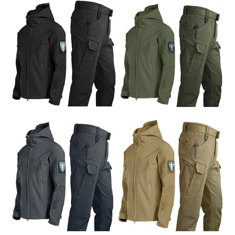 Men's Tactical Waterproof Jacket and Trousers Set