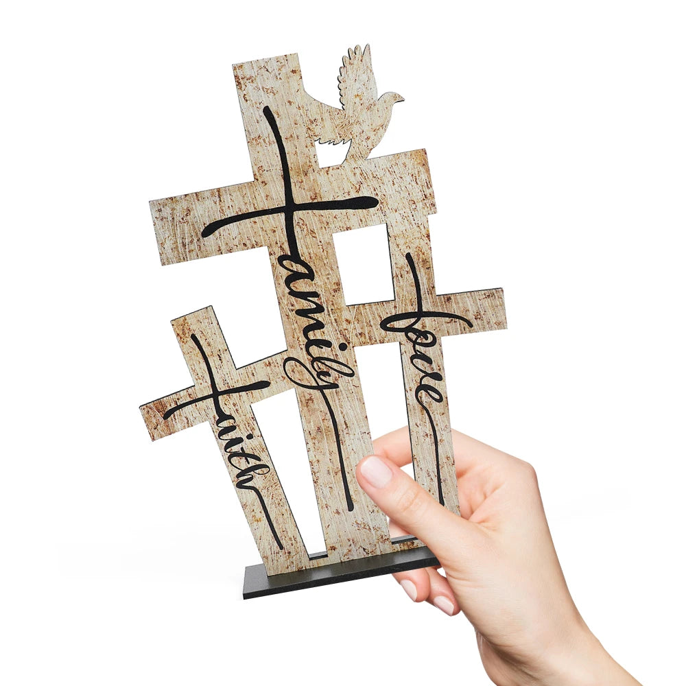 Love Family Faith Desk Ornament