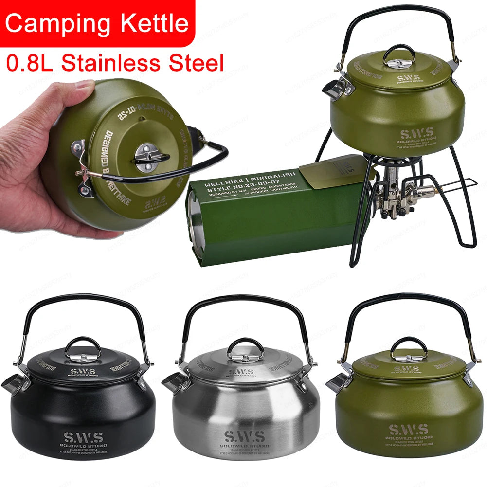 0.8L (27 oz) Anti-Slip Water Kettle with Handle