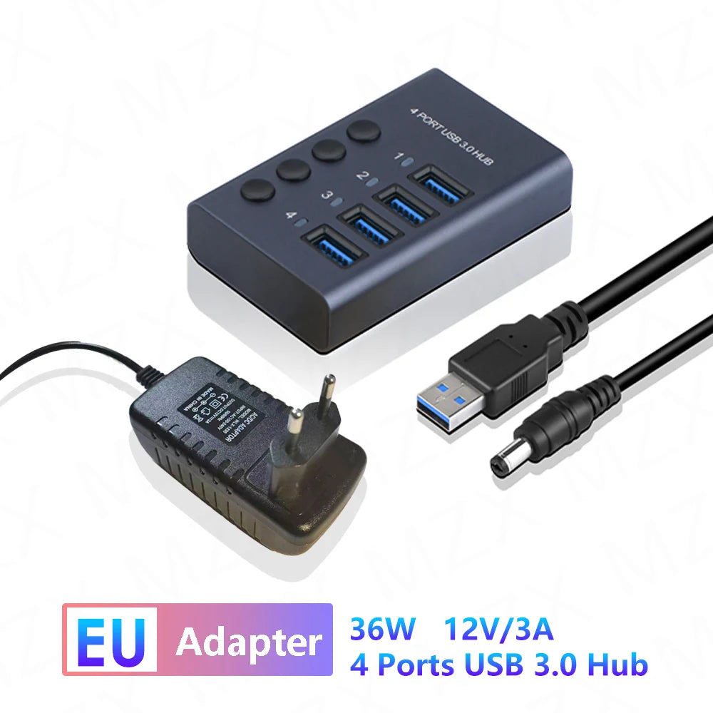 Hub 72W Multi Splitter PD Charger Hub and Power Adapter Switch