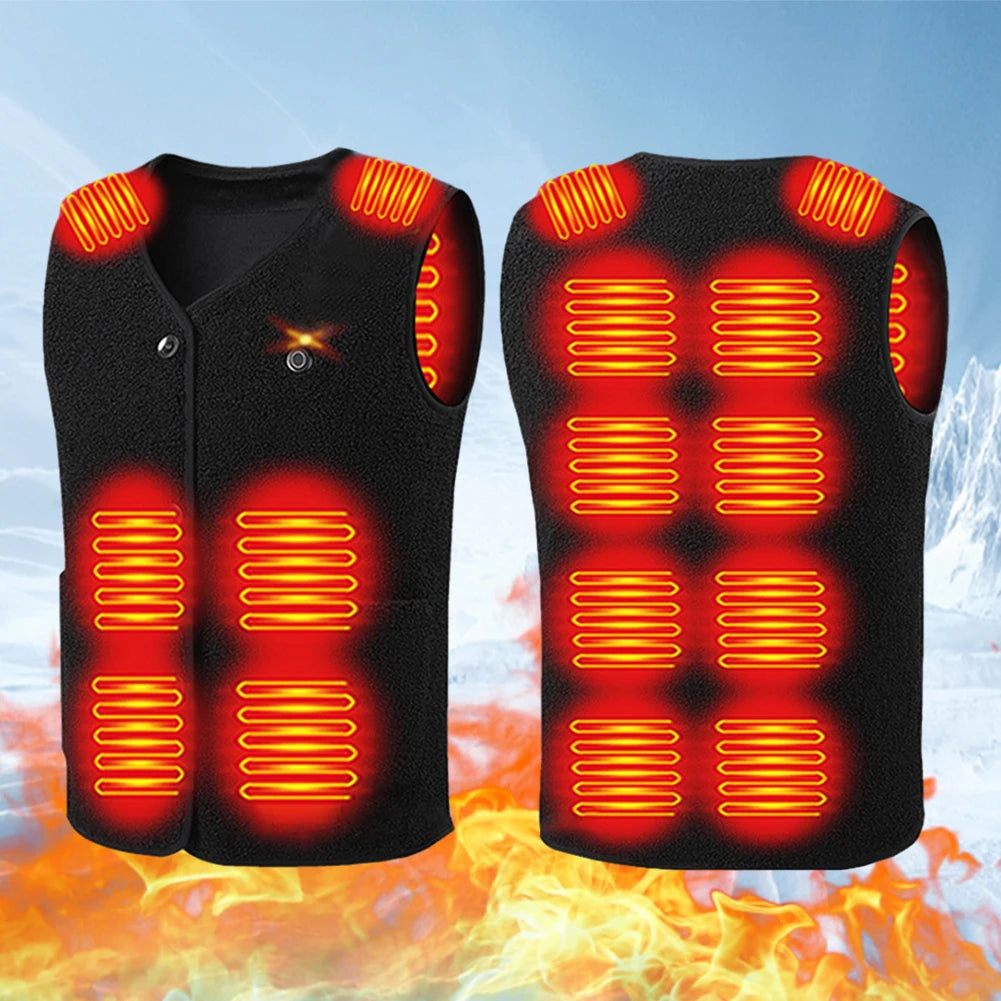 Heated Fleece Vest for Men & Women