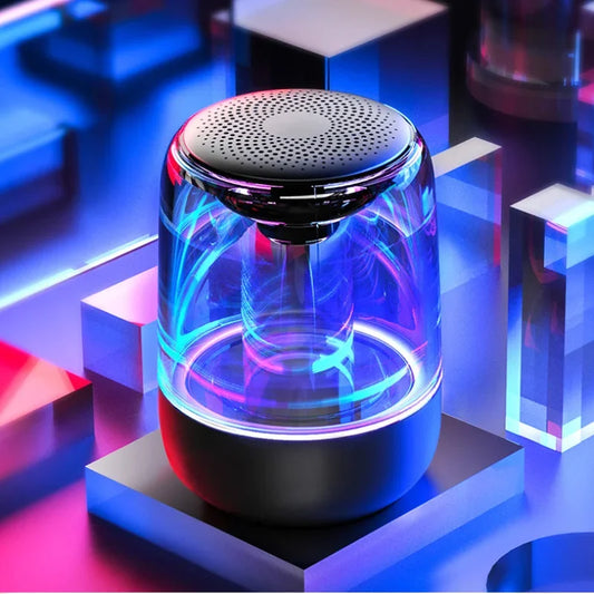 Wireless Bluetooth Column Speaker with Powerful Bass and Variable Color LED Light