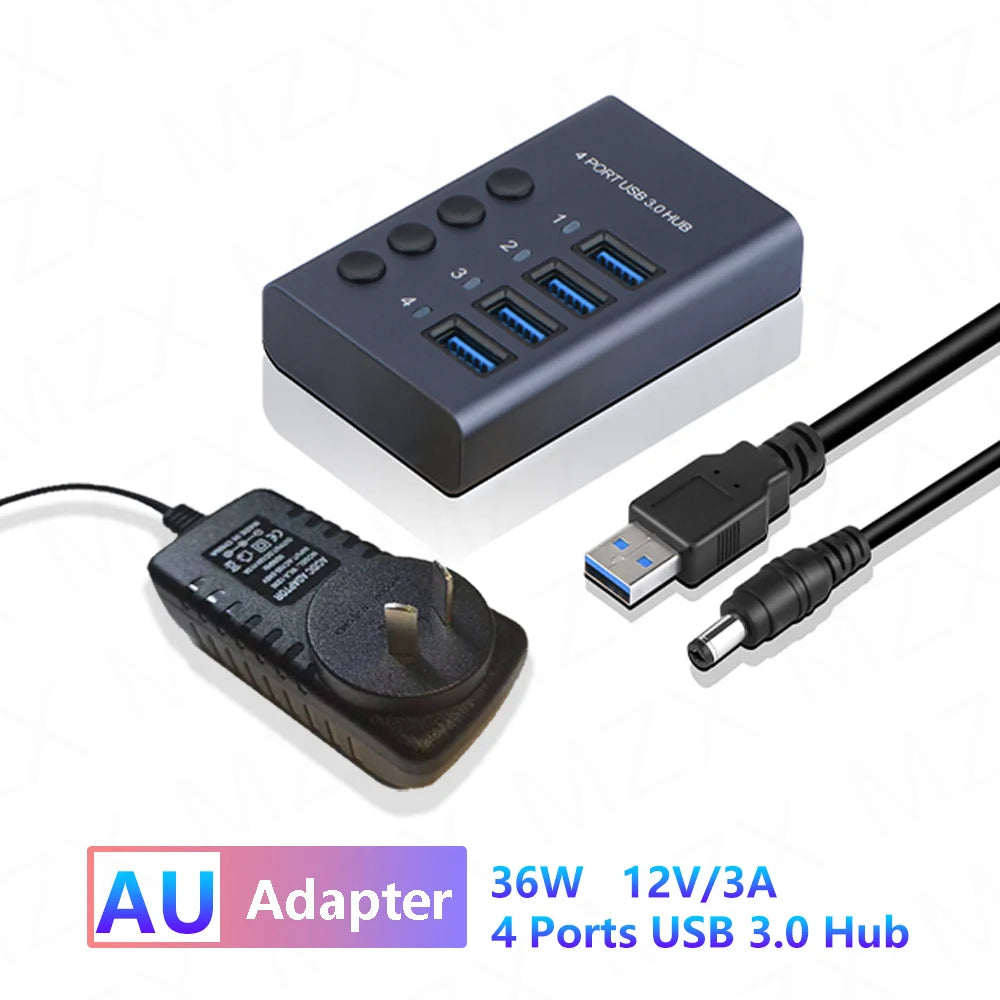 Hub 72W Multi Splitter PD Charger Hub and Power Adapter Switch