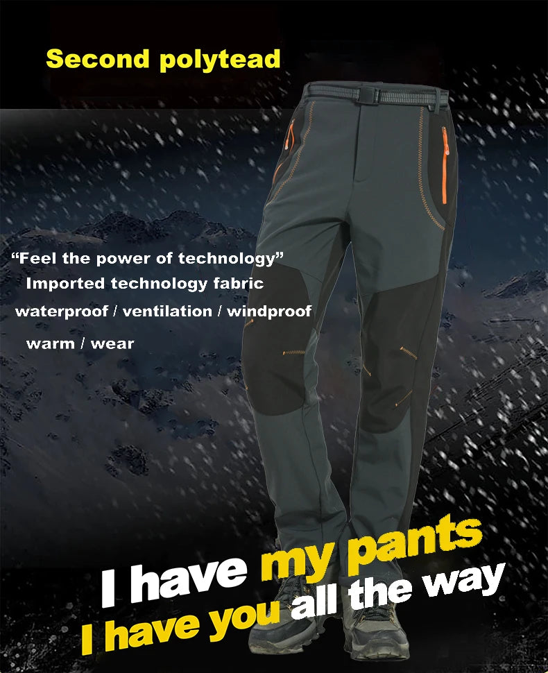 Waterproof Fleece Hiking Pants