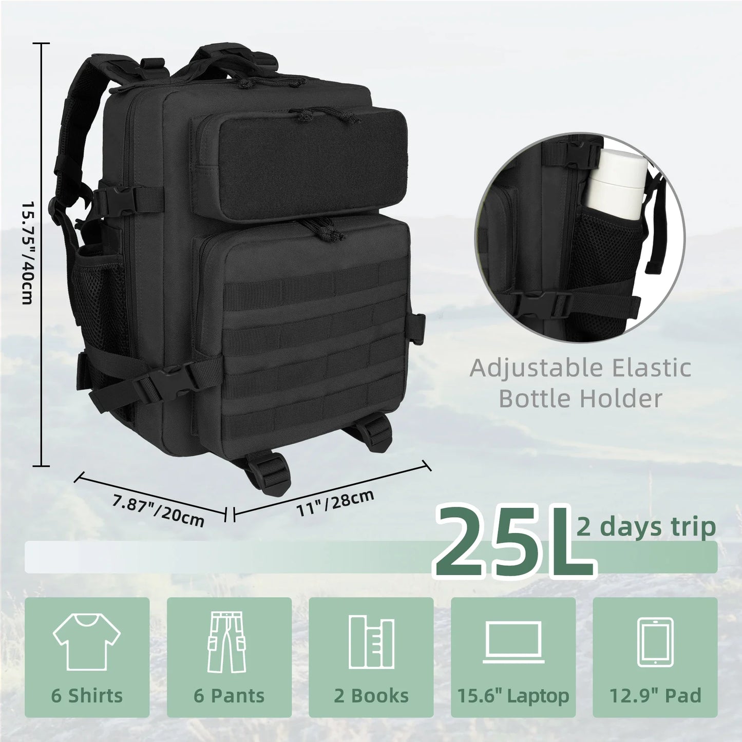 25L Tactical Backpack