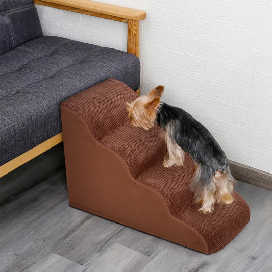 4 Steps Dog Ramp/Stairs with Washable Cover