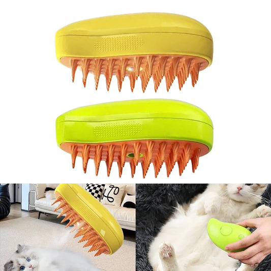 Electric  Pet Hair Removal Steamer Brush with Spray