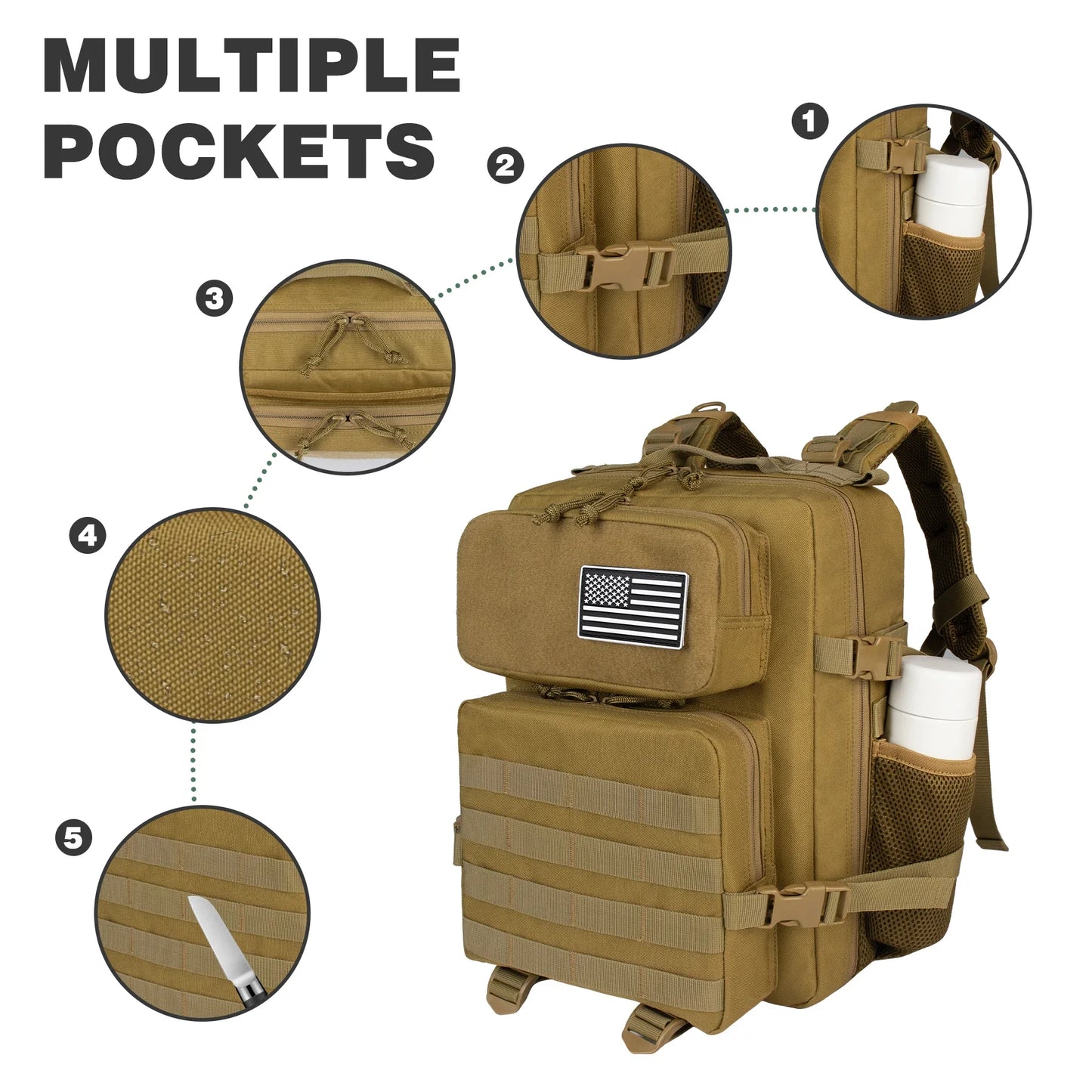 25L Tactical Backpack