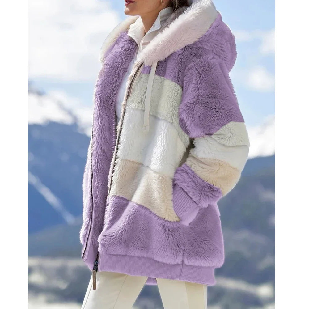 Women's Thick Cashmere Hooded Coat