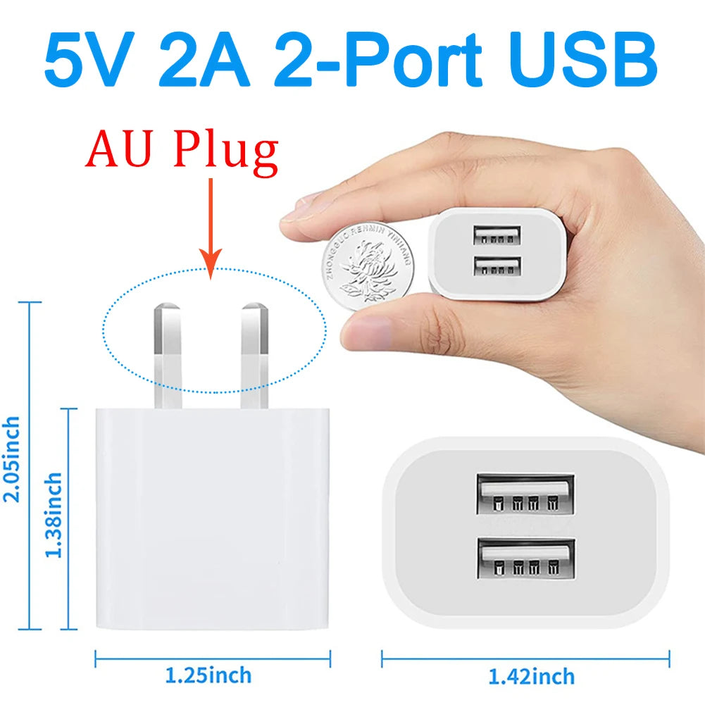 Universal AC Power Charger  Plug Adapter 3 USB 1 Type C Ports