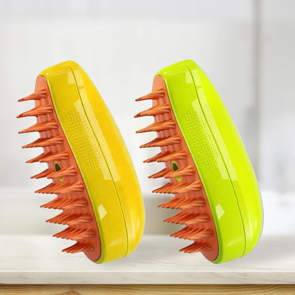 3 In 1 Self Cleaning Cat and Dog Steam Brush Dog Grooming Comb