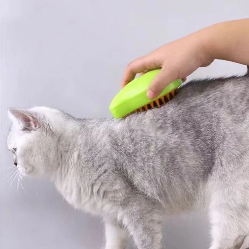 3 In 1 Self Cleaning Cat and Dog Steam Brush Dog Grooming Comb