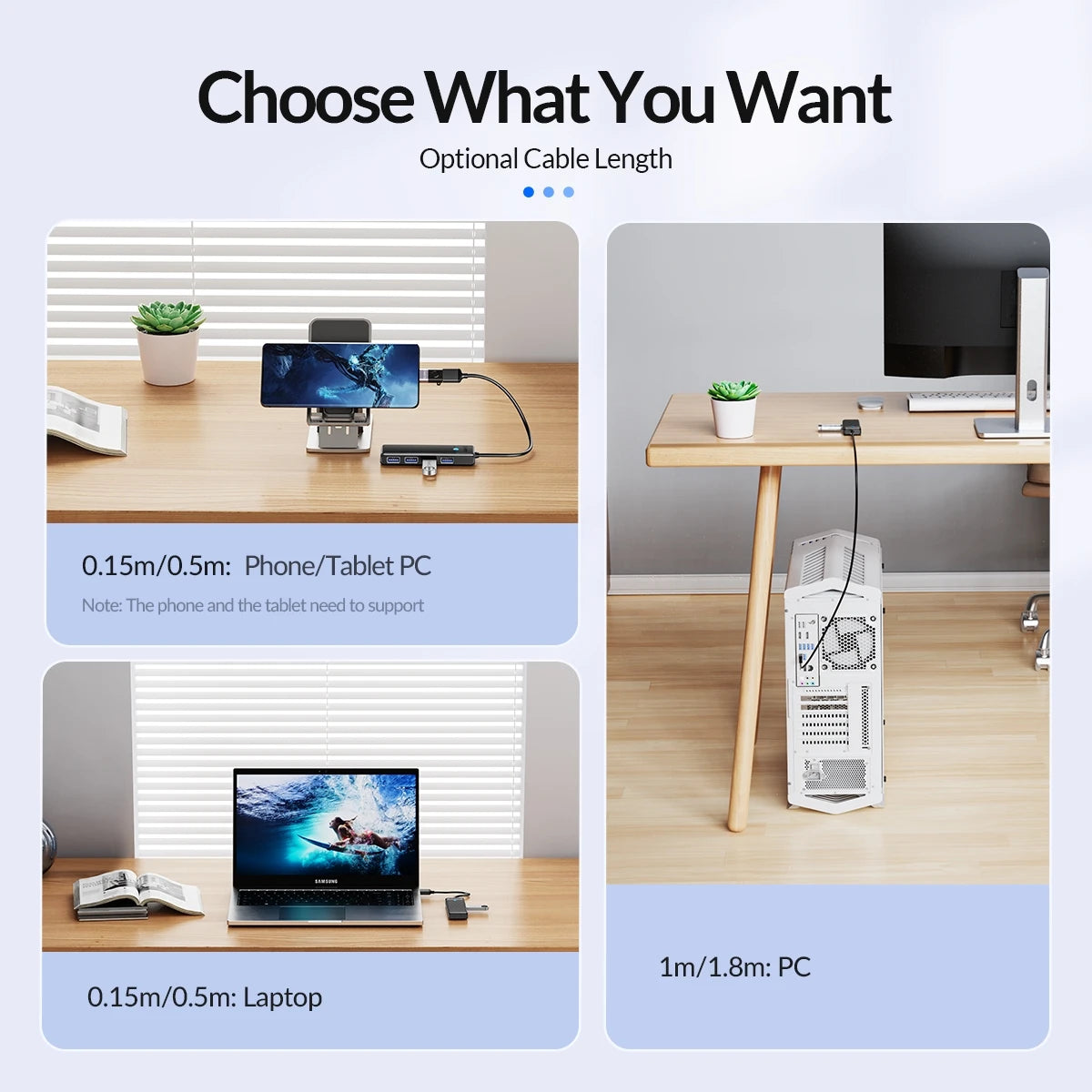 4-Port USB HUB Splitter and Expansion Dock