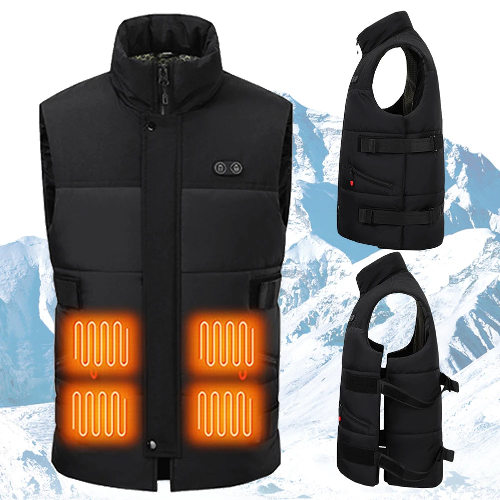 USB Heated Winter Waistcoat for Men and Women