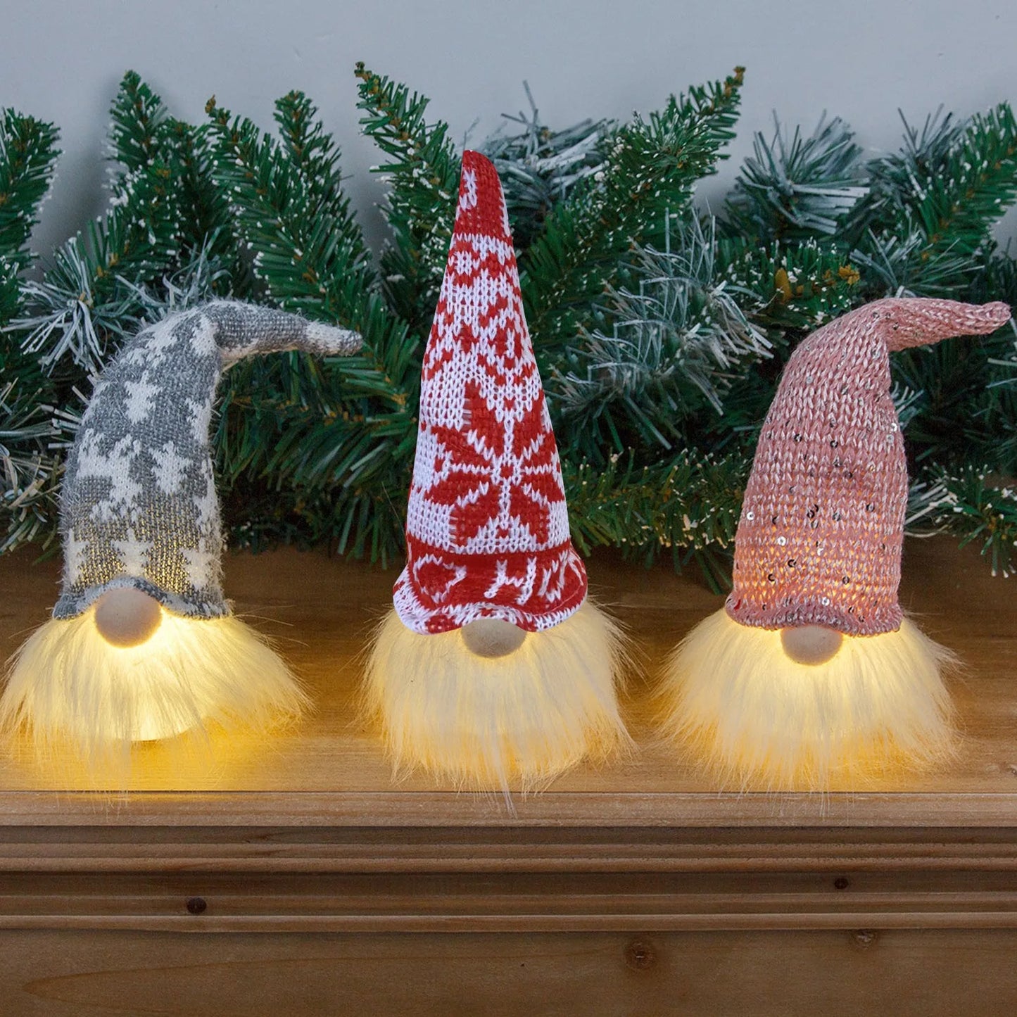 Faceless Christmas Gnome Night Light