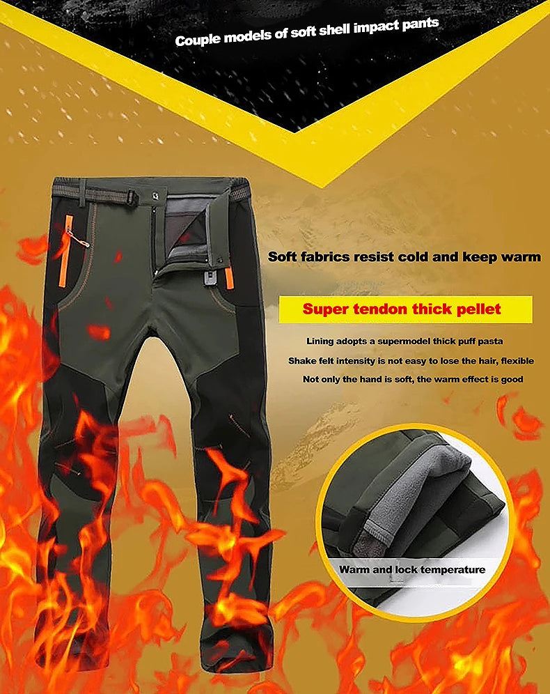 Waterproof Fleece Hiking Pants