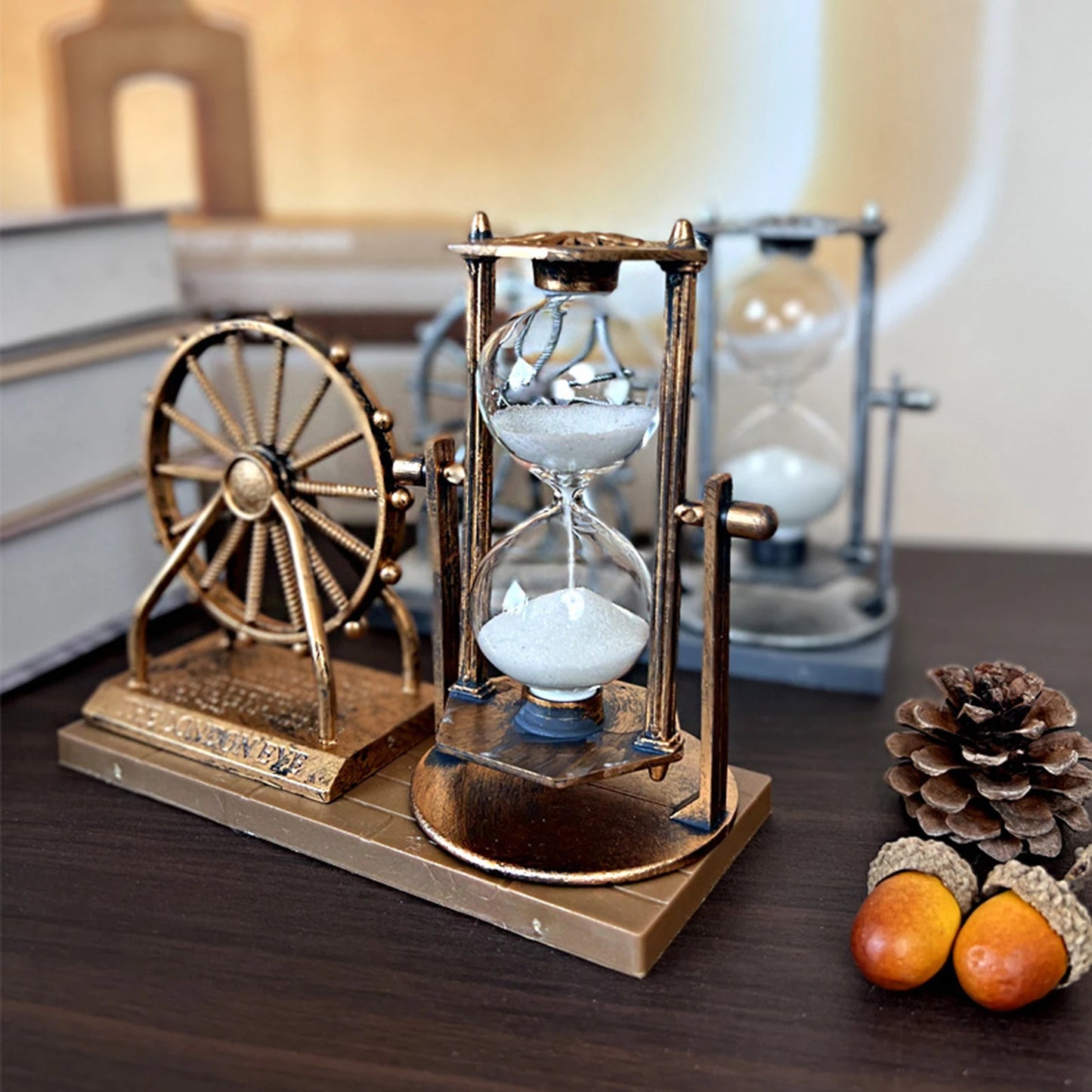 Vintage Ferris Wheel Hourglass