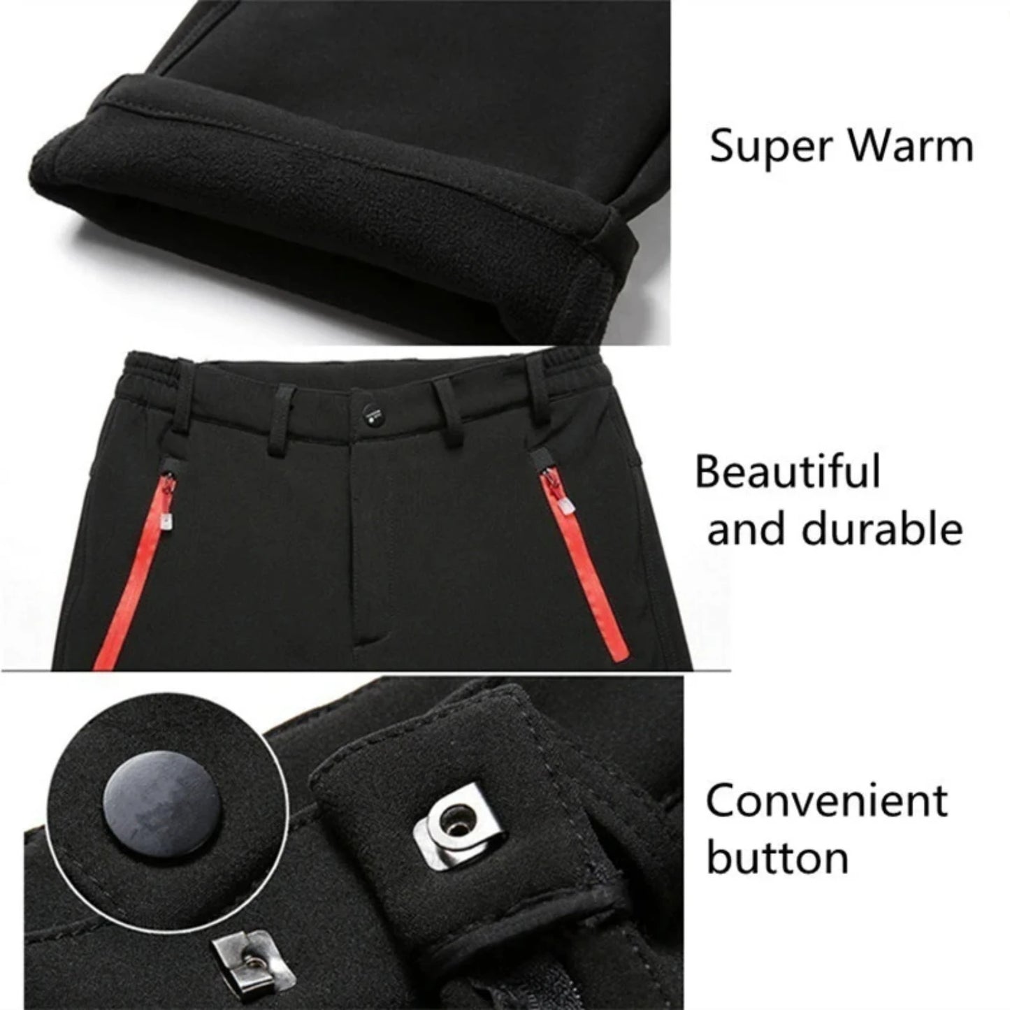 Men's Elastic Fleece Trousers