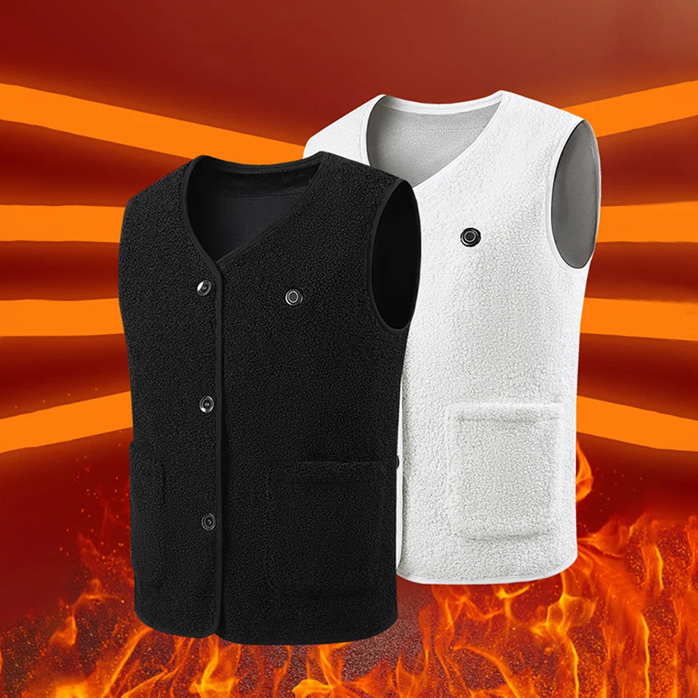 Heated Fleece Vest for Men & Women