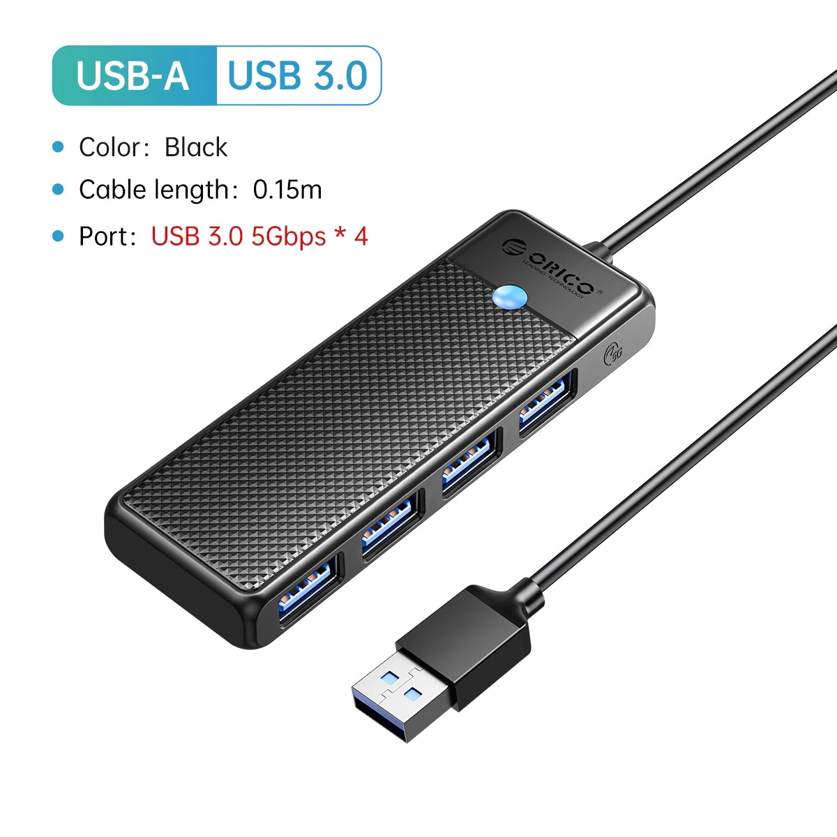 4-Port USB HUB Splitter and Expansion Dock