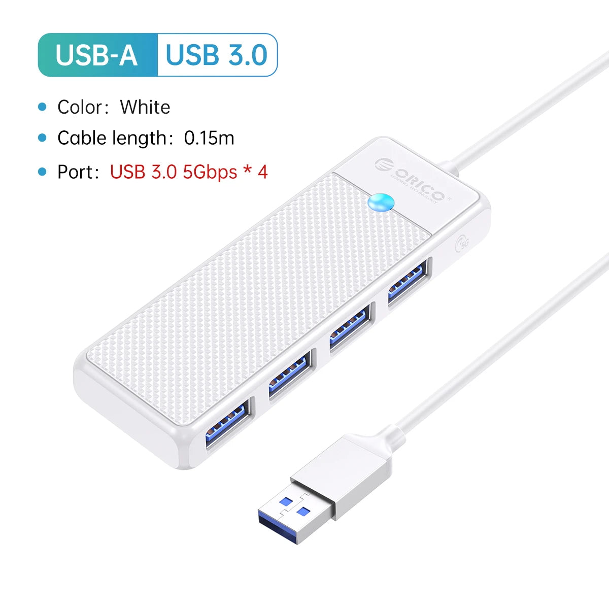 4-Port USB HUB Splitter and Expansion Dock