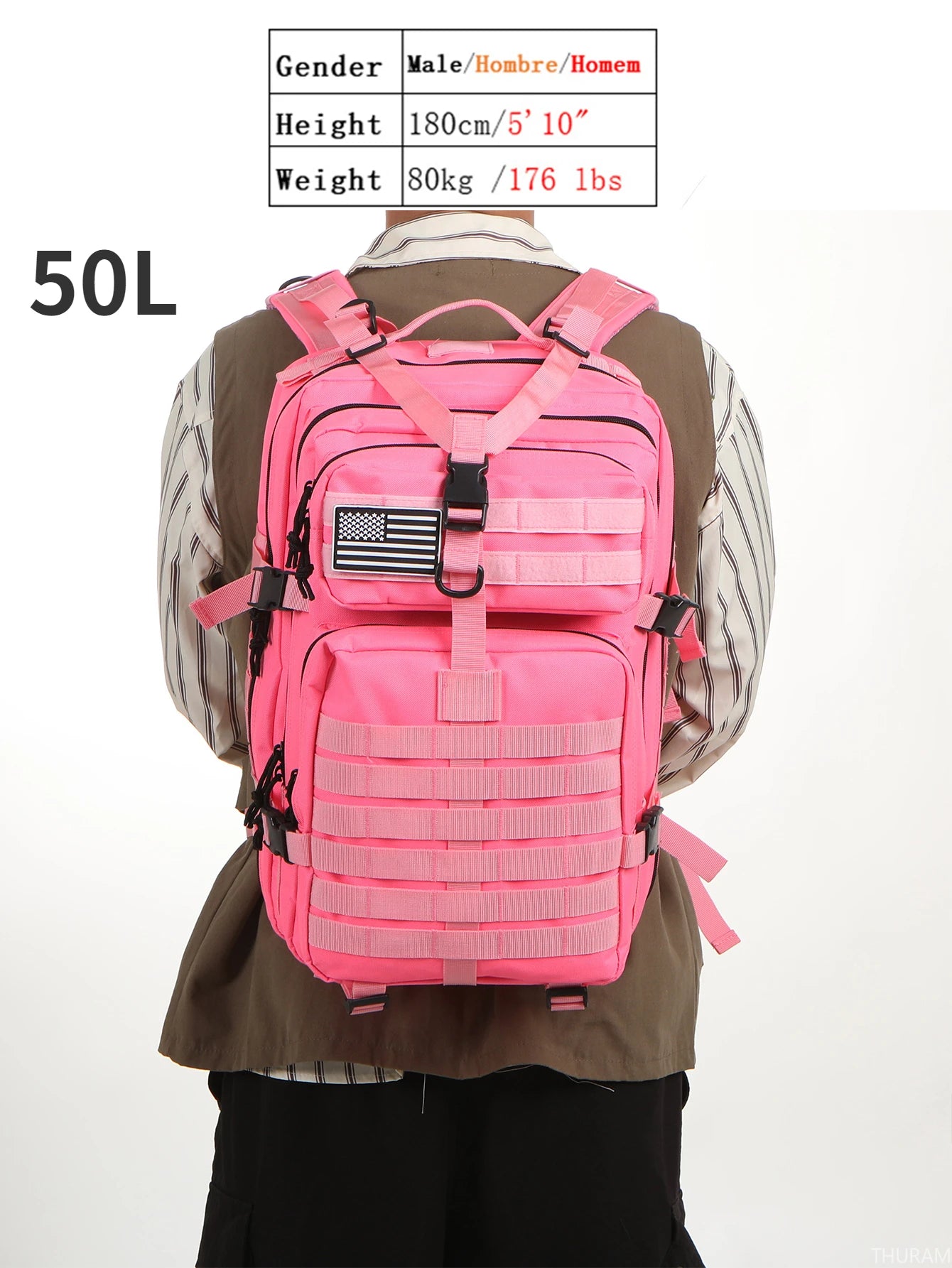 25L/50L Waterproof Nylon Backpack