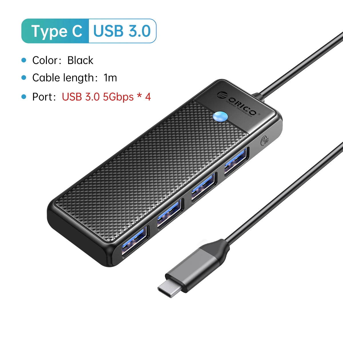 4-Port USB HUB Splitter and Expansion Dock