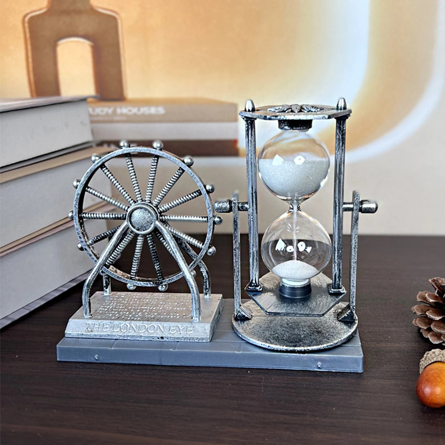 Vintage Ferris Wheel Hourglass