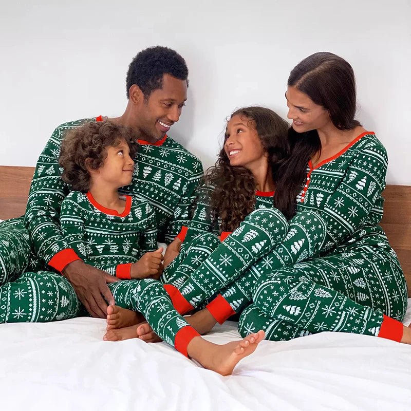 2-Piece Matching Family Christmas Pajamas Set