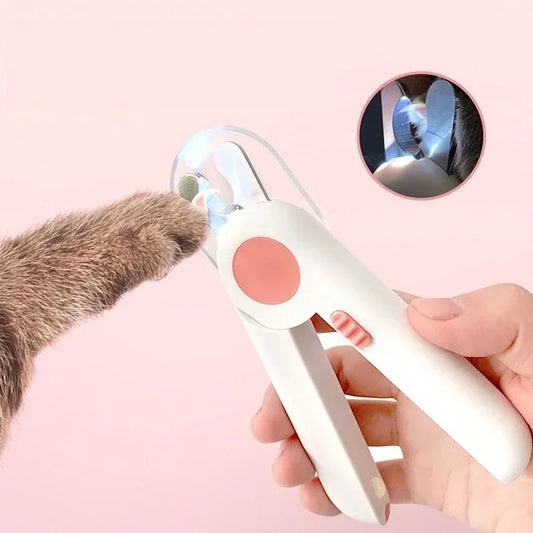 Cat Nail Clippers with LED Light