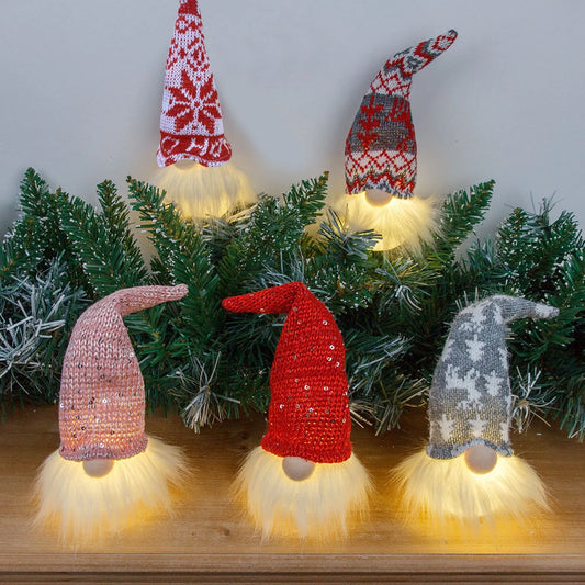 Faceless Christmas Gnome Night Light